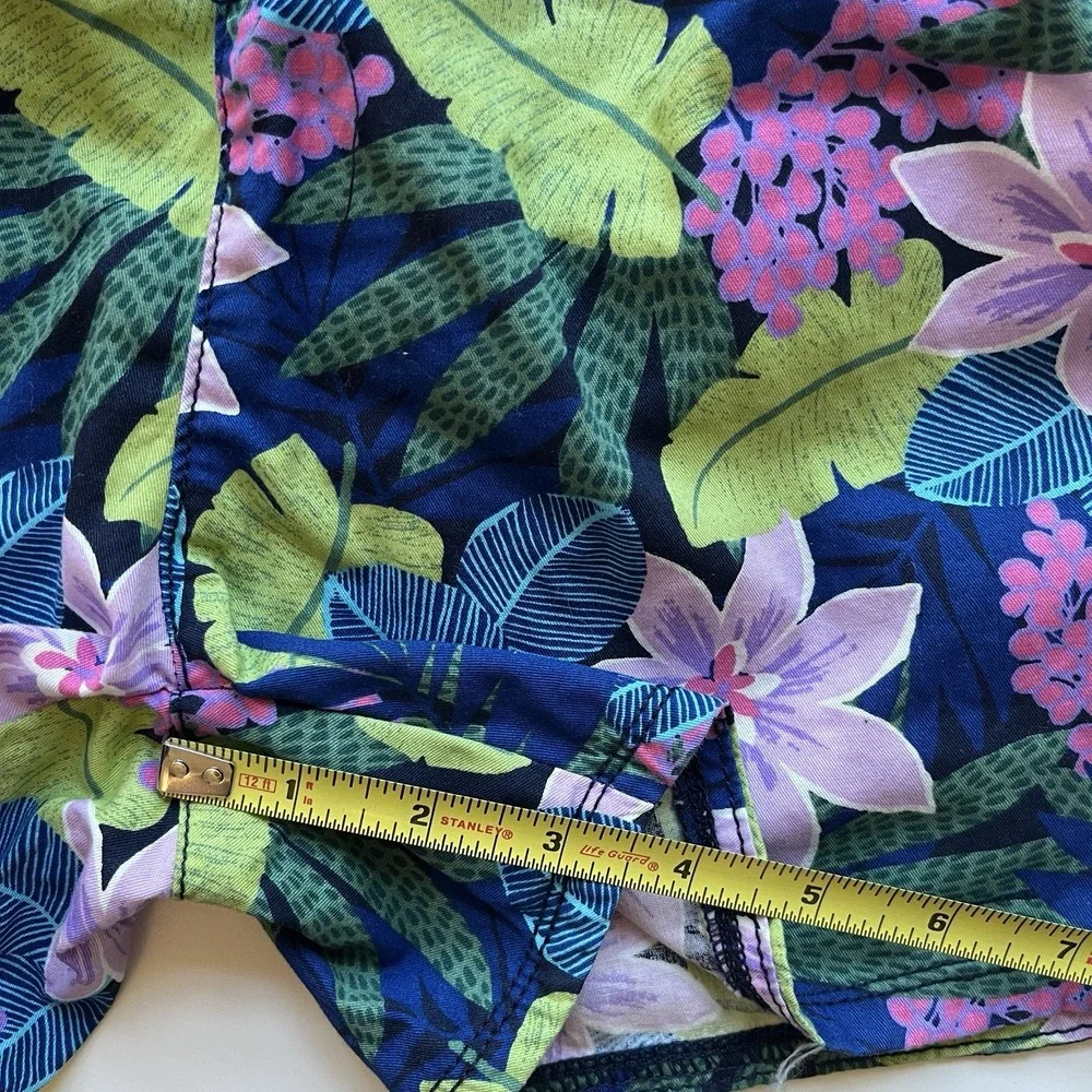 The Children's Place Girls Size 14 Shorts Floral Tropical 100% Cotton Pockets